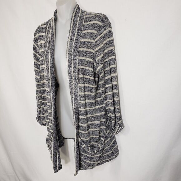Urban Outfitters Pins and Needles Women Cardigan Sweater Large Open Front Stripe - Picture 5 of 10